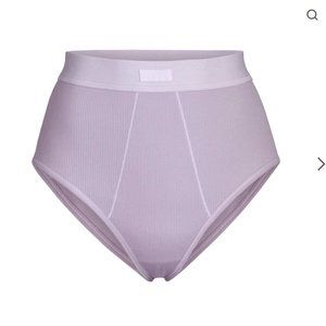 Skims - Cotton Rib Brief in Iris Mica in Size XL